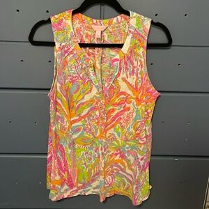 CUSTOM - Lilly Pulitzer Essie tank in Scuba to Cuba sz L